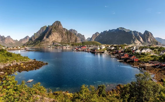 Ein Bild aus den Lofoten in der Nähe vom Nordkap